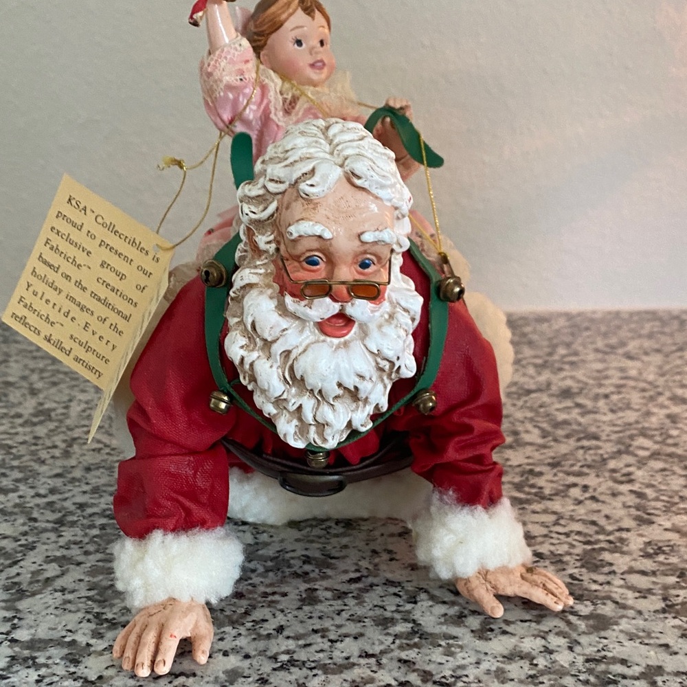 KS Adler Limited Edition Santa and Child Figurine VINTAGE - Picture 11 of 17